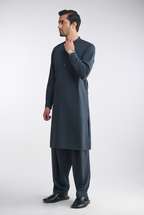 Premium Cotton Blend - Dusty Navy - Shalwar Kameez