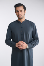 Premium Cotton Blend - Dusty Navy - Shalwar Kameez