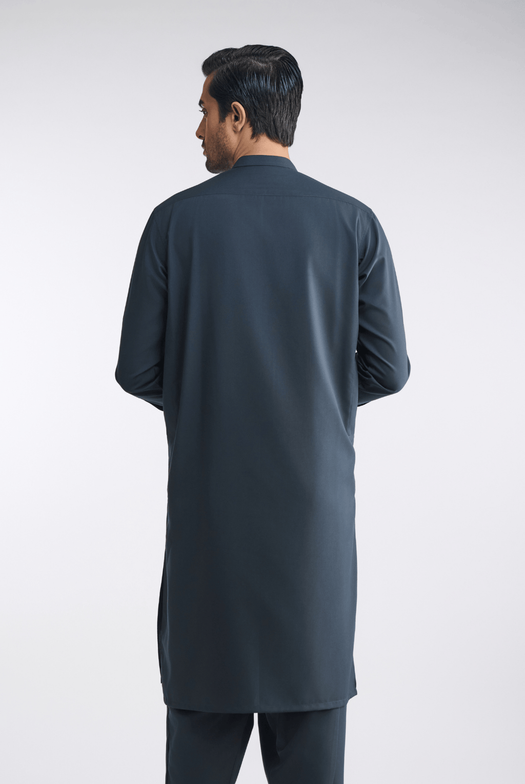 Premium Cotton Blend - Dusty Navy - Shalwar Kameez