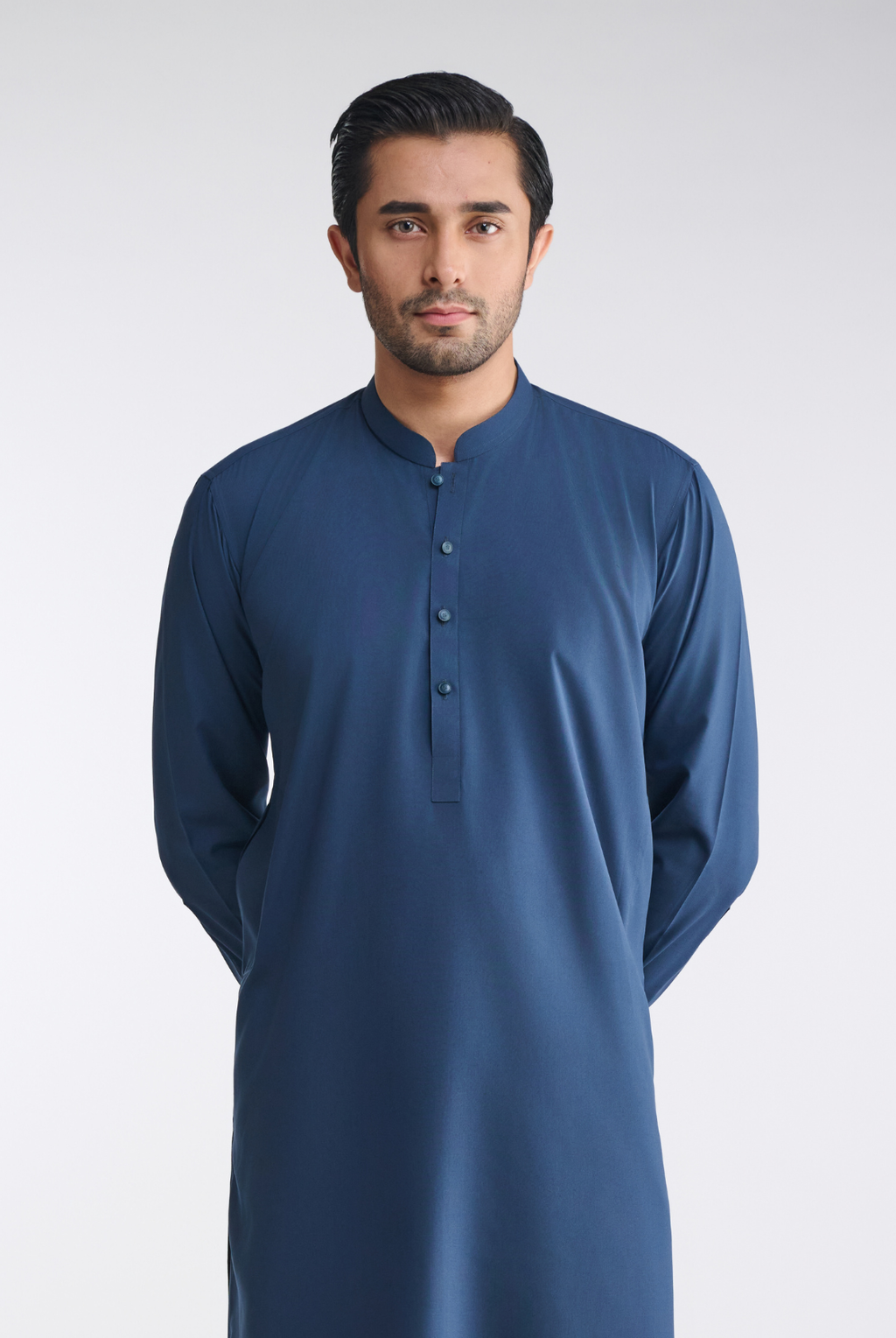 Premium Cotton Blend - Oxford Navy - Shalwar Kameez