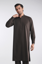 Premium Cotton Blend - Mocha Brown - Shalwar Kameez