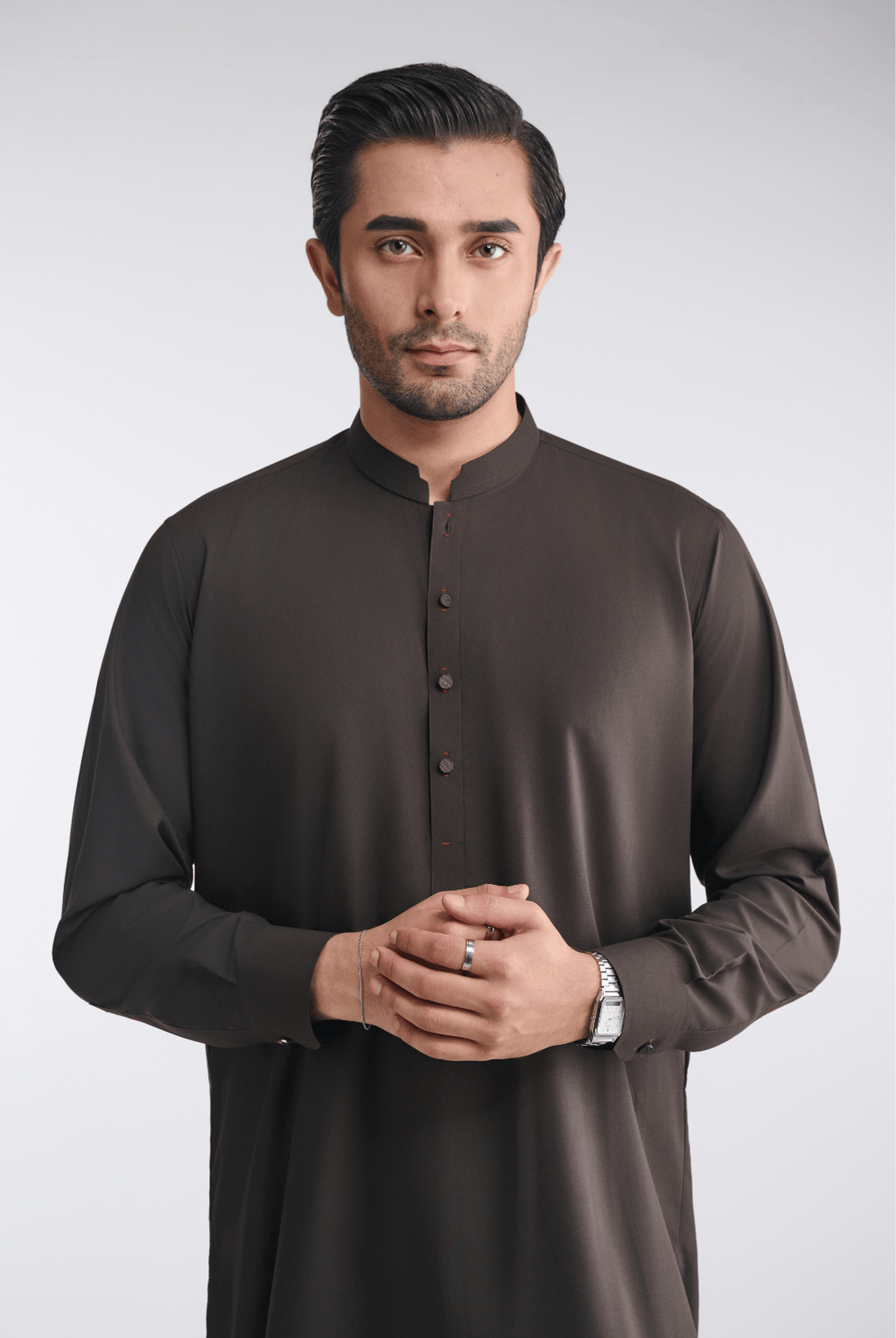 Premium Cotton Blend - Mocha Brown - Shalwar Kameez
