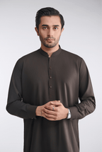 Premium Cotton Blend - Mocha Brown - Shalwar Kameez