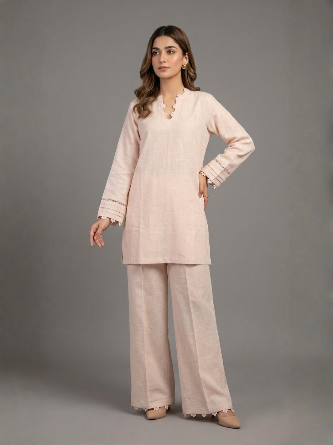 The Flower Peachy Eastern 2-Piece Co-ord Set