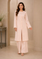 Peachy Eastern 2 Pieces Co-ord Set | 7ByImran