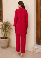 Red Petal Co-ord Set